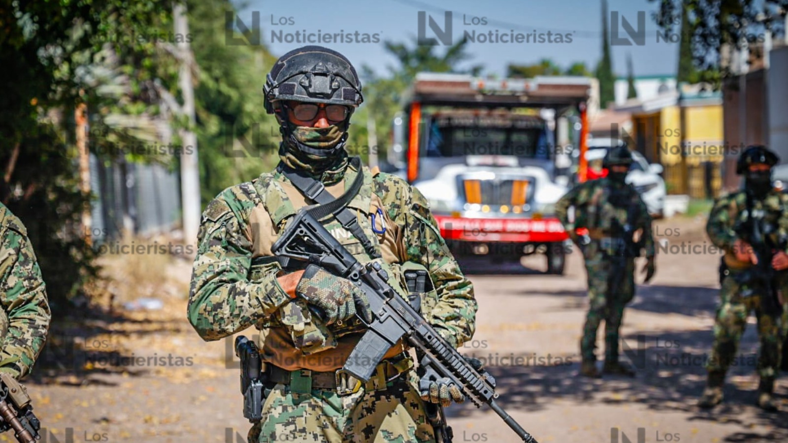 Desde el poblado Valle Escondido, en la sindicatura de Quilá, Culiacán donde se registró un enfrentamiento contra fuerzas federales y fueron abatidos 11 presuntos delincuentes