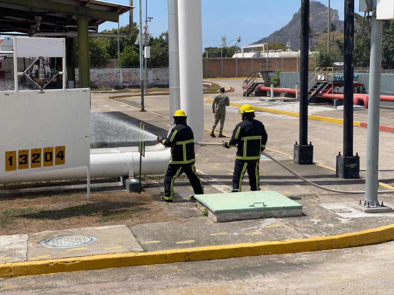 Marina realiza Ejercicio de Protección Portuaria Nivel II en el Muelle del Recinto Portuario de Mazatlán