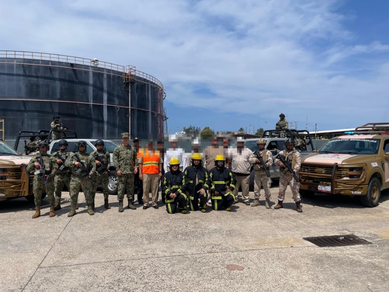 Marina realiza Ejercicio de Protección Portuaria Nivel II en el Muelle del Recinto Portuario de Mazatlán