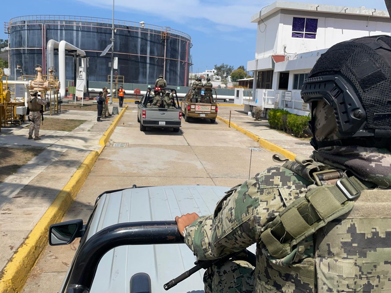 Marina realiza Ejercicio de Protección Portuaria Nivel II en el Muelle del Recinto Portuario de Mazatlán