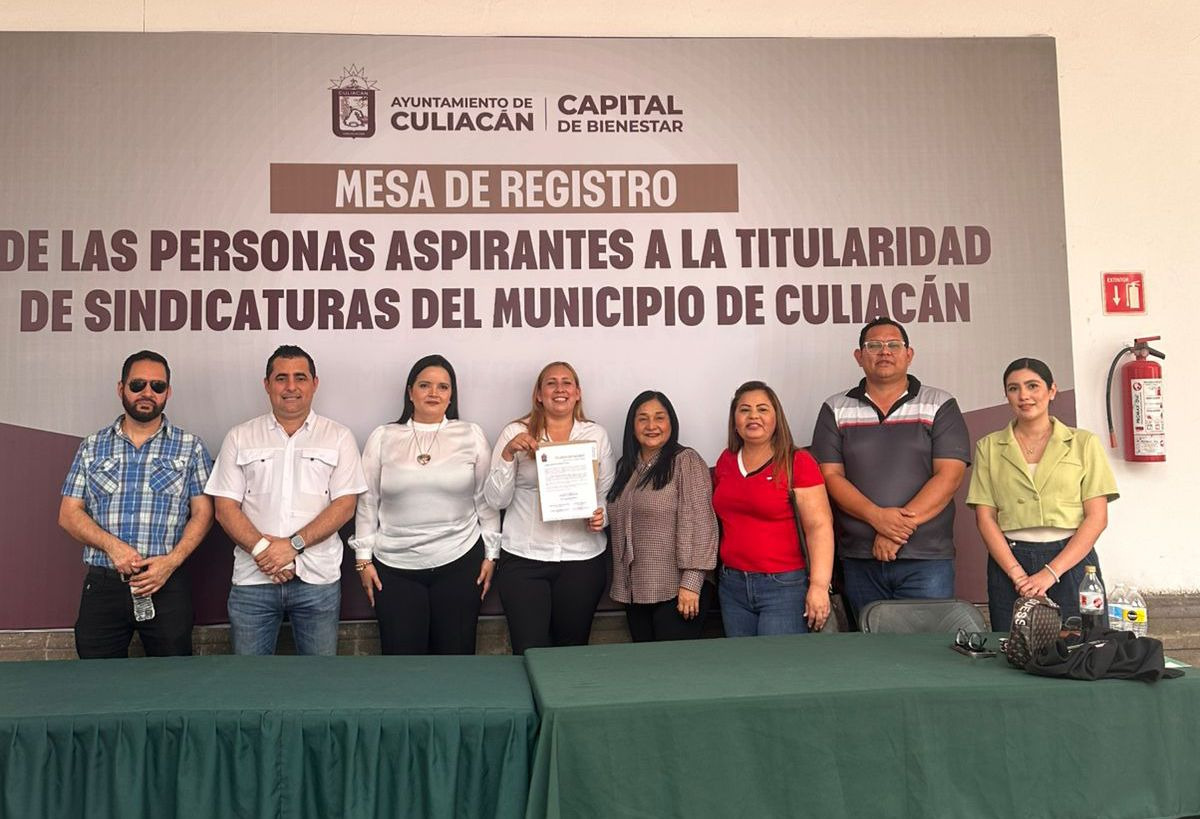Mesa de registro para aspirantes a sindicaturas de Culiacán