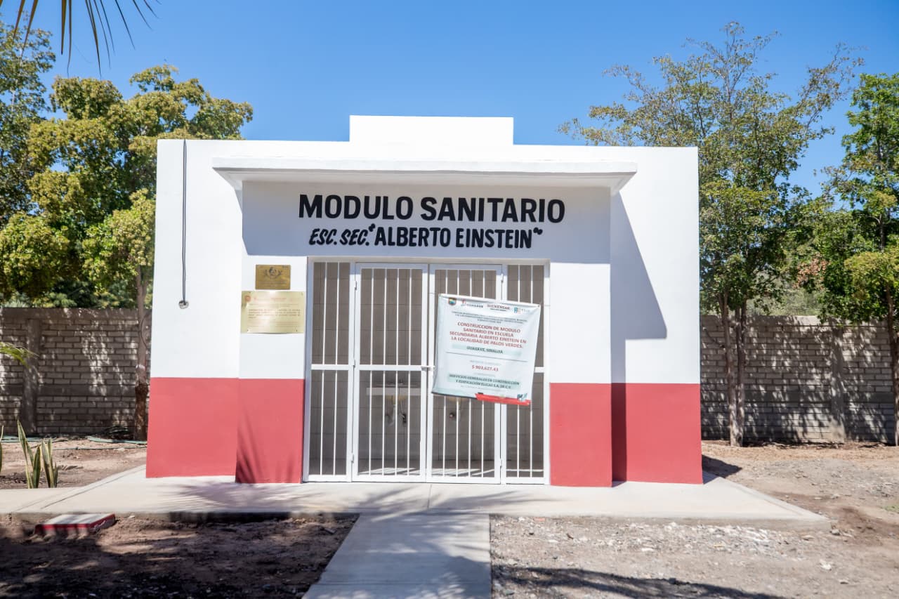 Inauguran módulo sanitario en secundaria de Guasave, Sinaloa