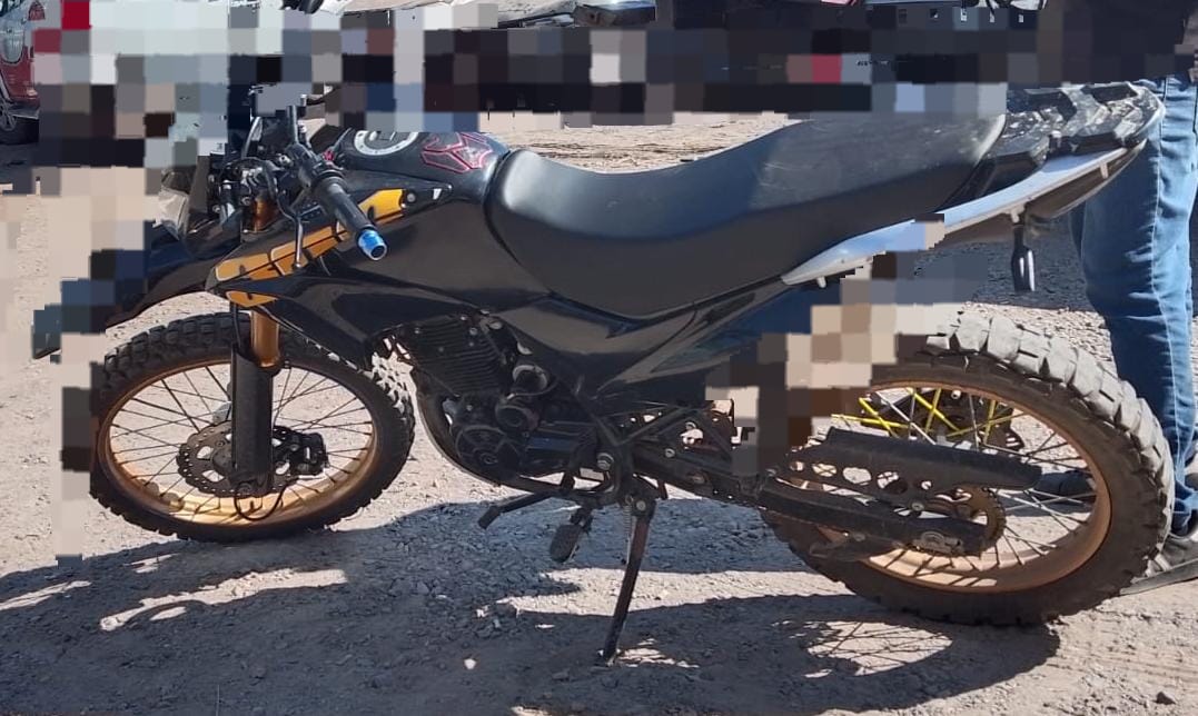 Moto asegurada en Mazatlán, Sinaloa