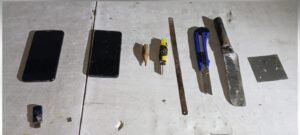 Objetos decomisados en el penal de Aguaruto, Culiacán