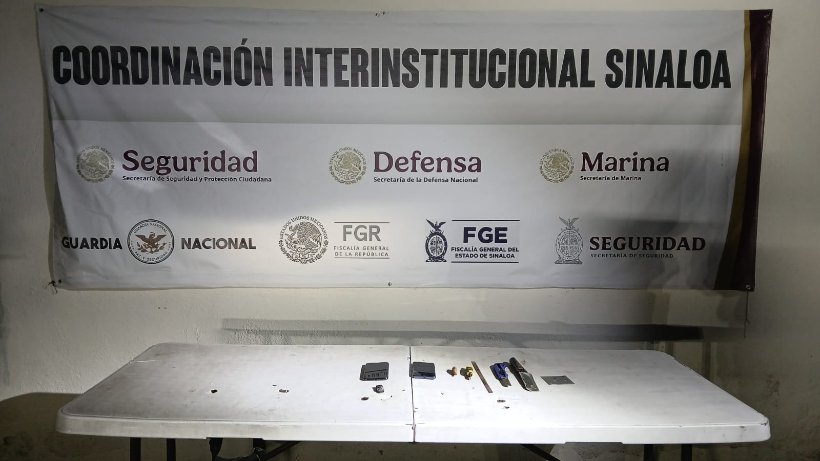 Objetos decomisados en el penal de Aguaruto, Culiacán