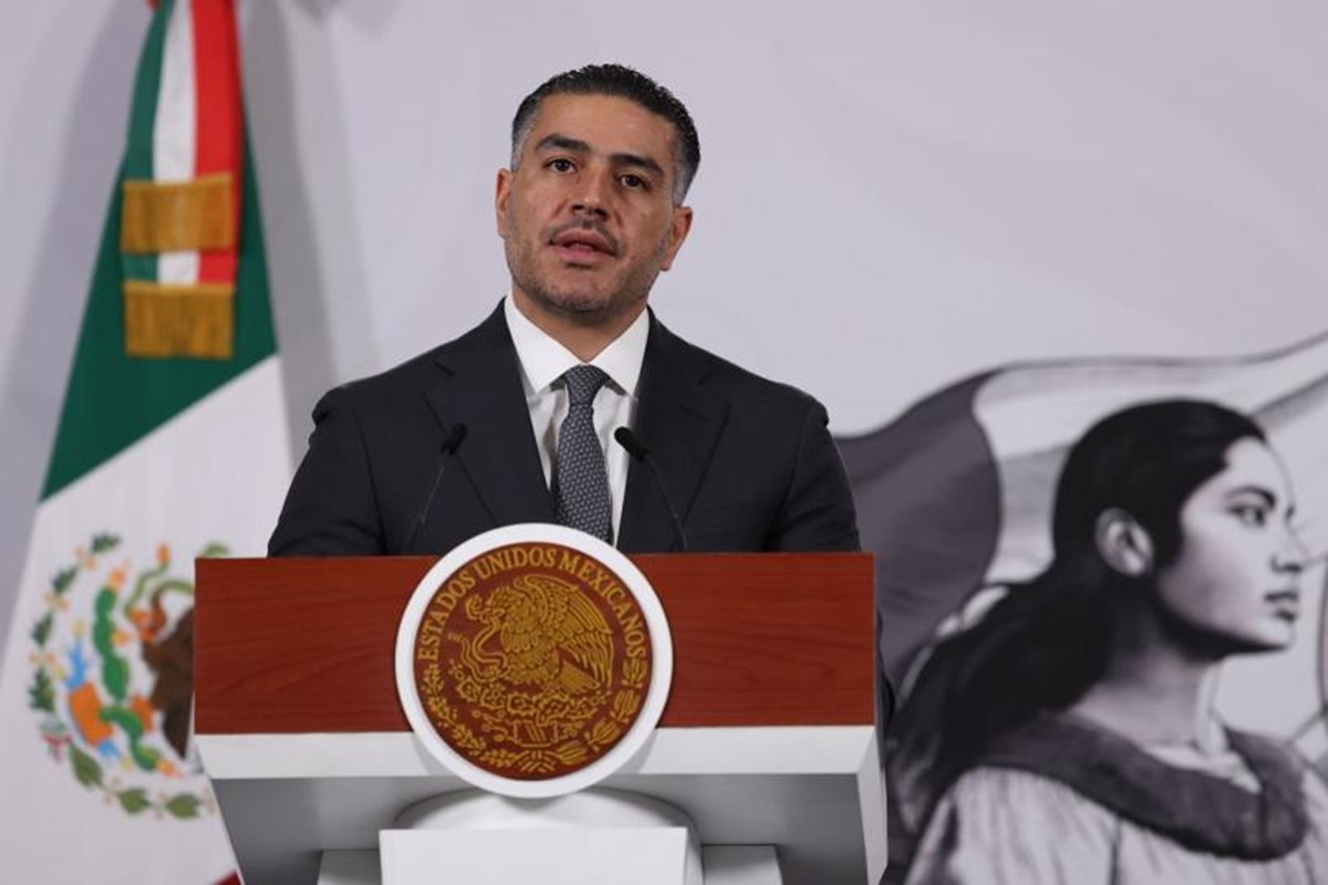 Omar García Harfuch en conferencia 'mañanera'