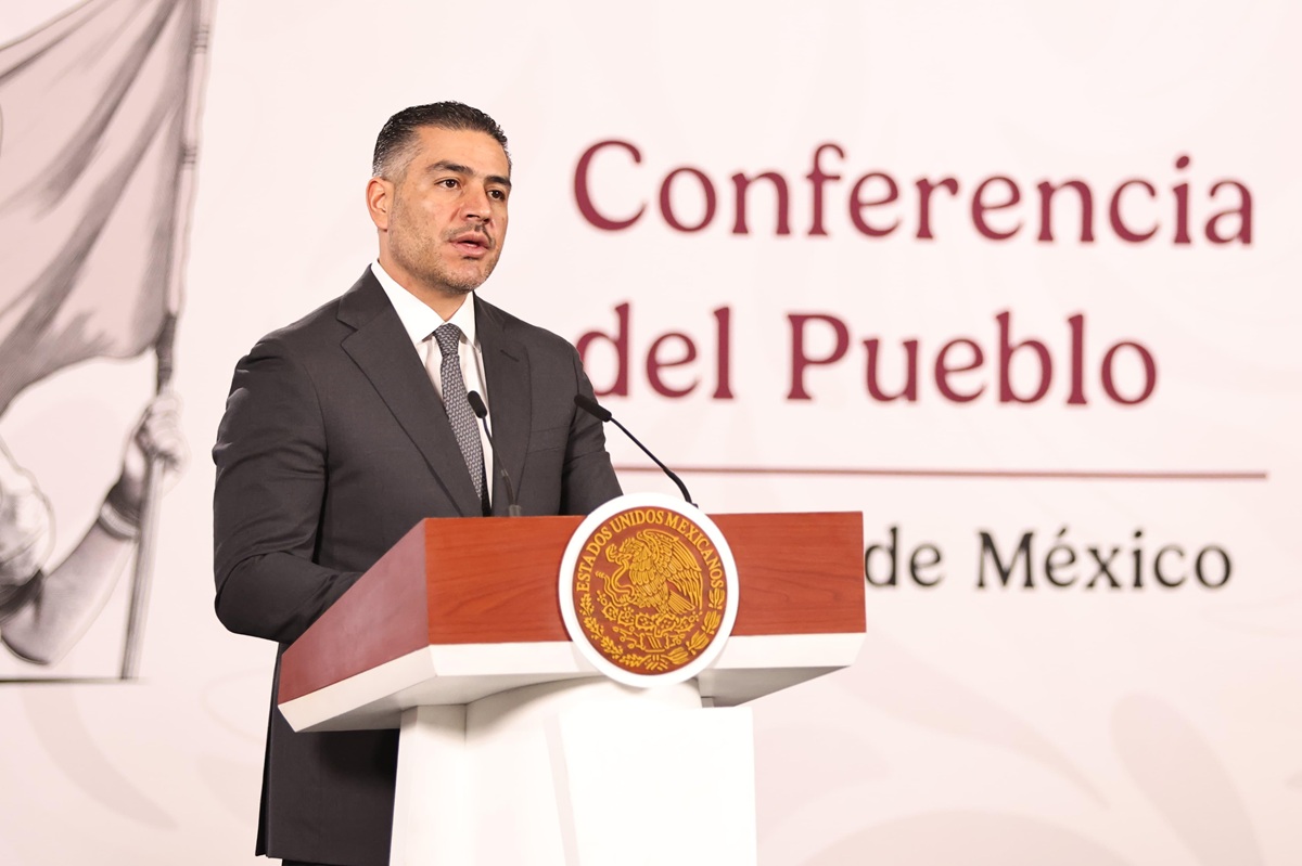 Omar García Harfuch en conferencia 'mañanera'