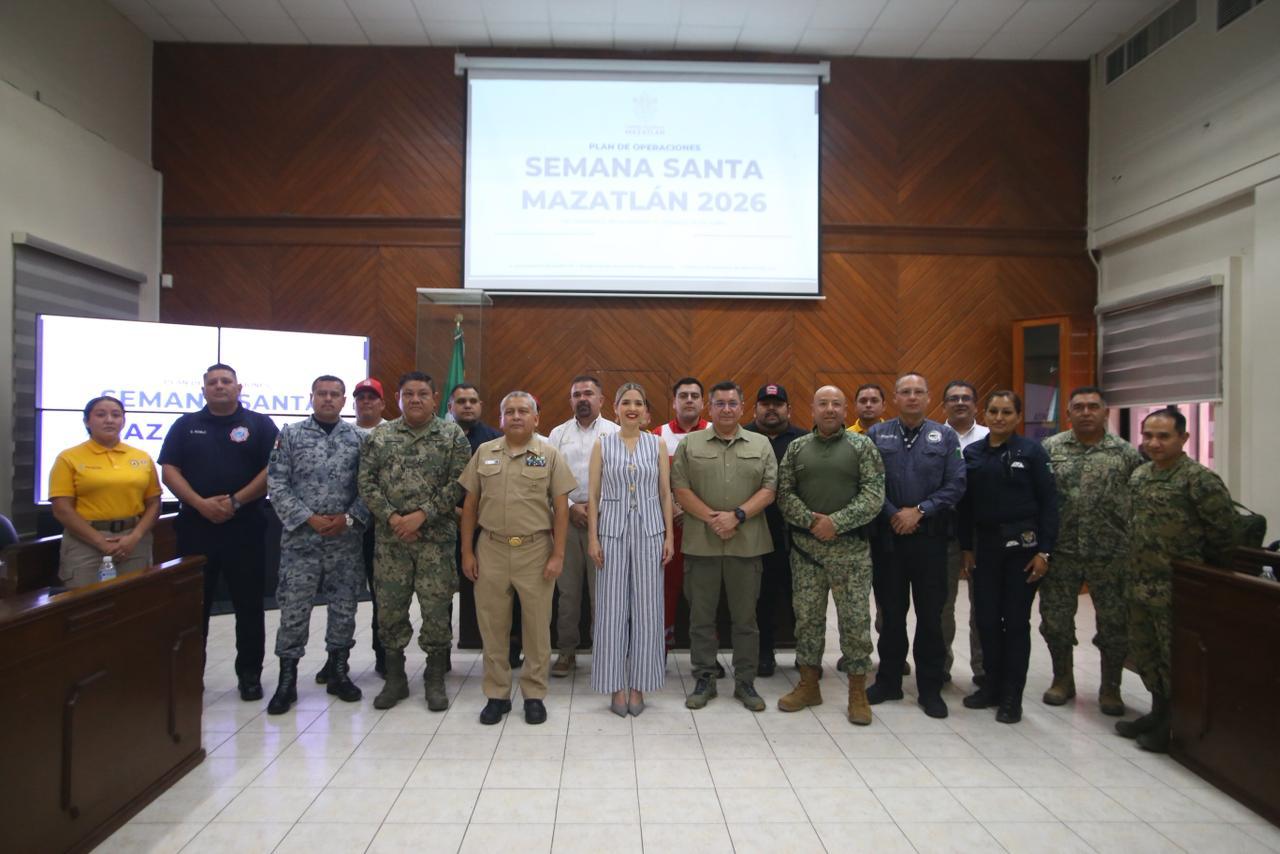 Afinan autoridades Operativo de Seguridad para Semana Santa 2026 en Mazatlán