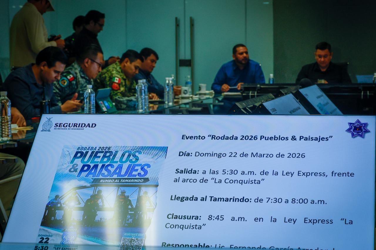 Planean operativo de seguridad para la rodada "Pueblos y paisajes 2026" en Culiacán