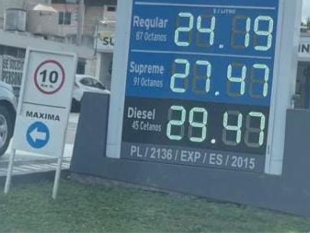 precio del diesel en mexico