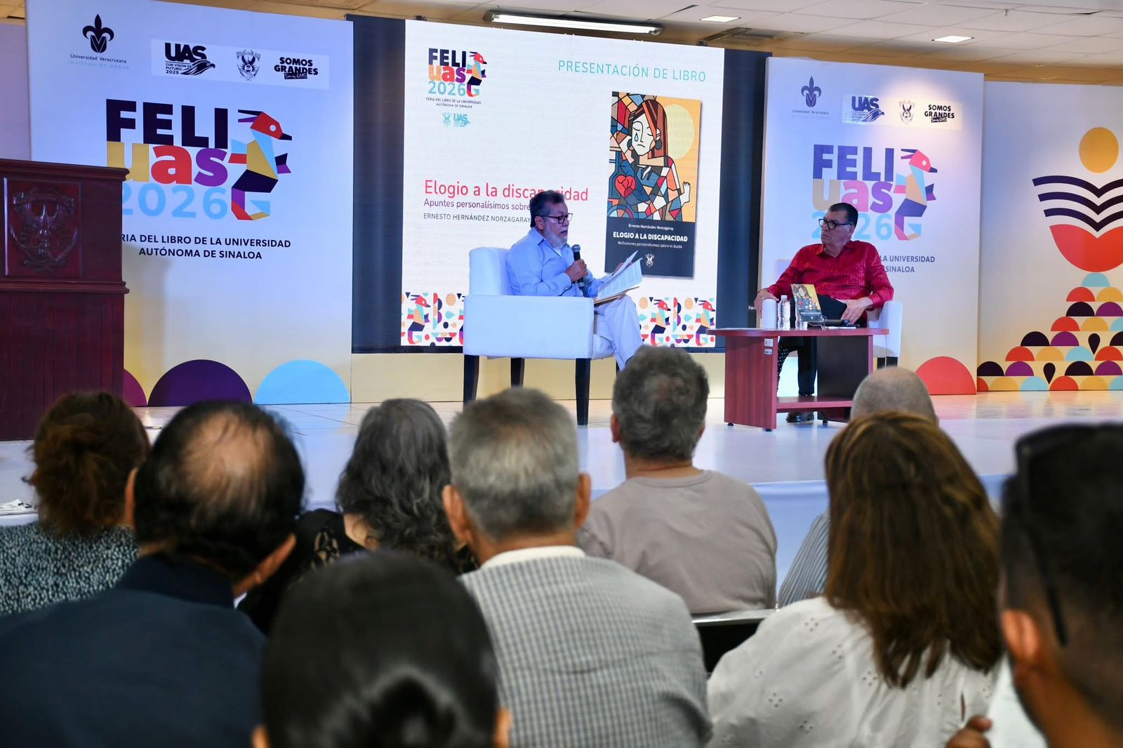 Presentación del libro Elogio a la discapacidad en la FeliUAS 2026, en Mazatlán