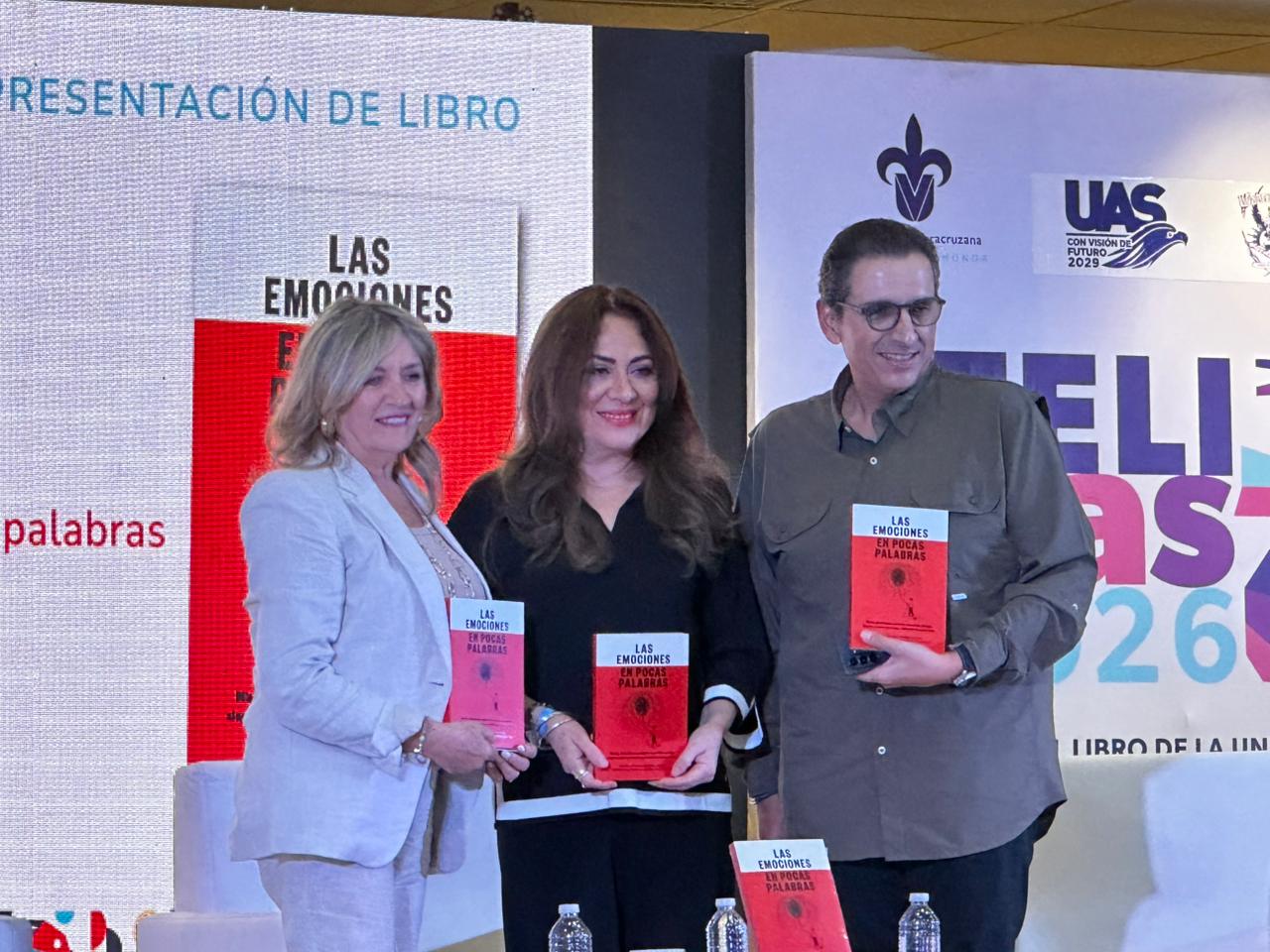 Presentación del libro Las emociones en pocas palabras en la FeliUAS de Mazatlán