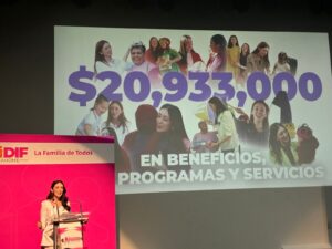 Rinde su Primer Informe la presidenta de DIF Ahome, Marisa Menéndez de Llano Chávez en Los Mochis