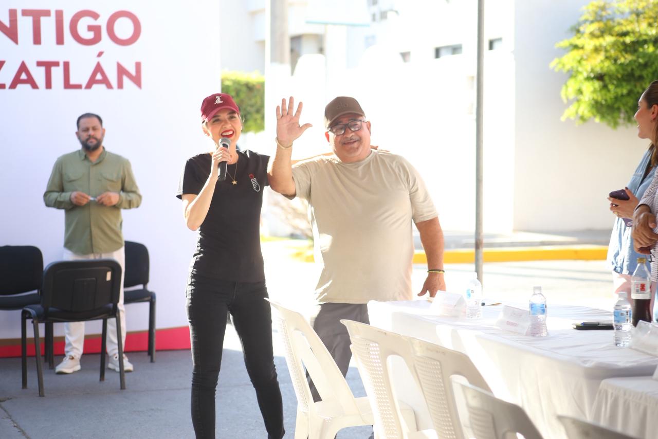 Programa "Contigo Mazatlán" llega a la colonia Olímpica