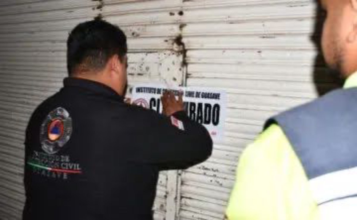 Protección Civil clausura local