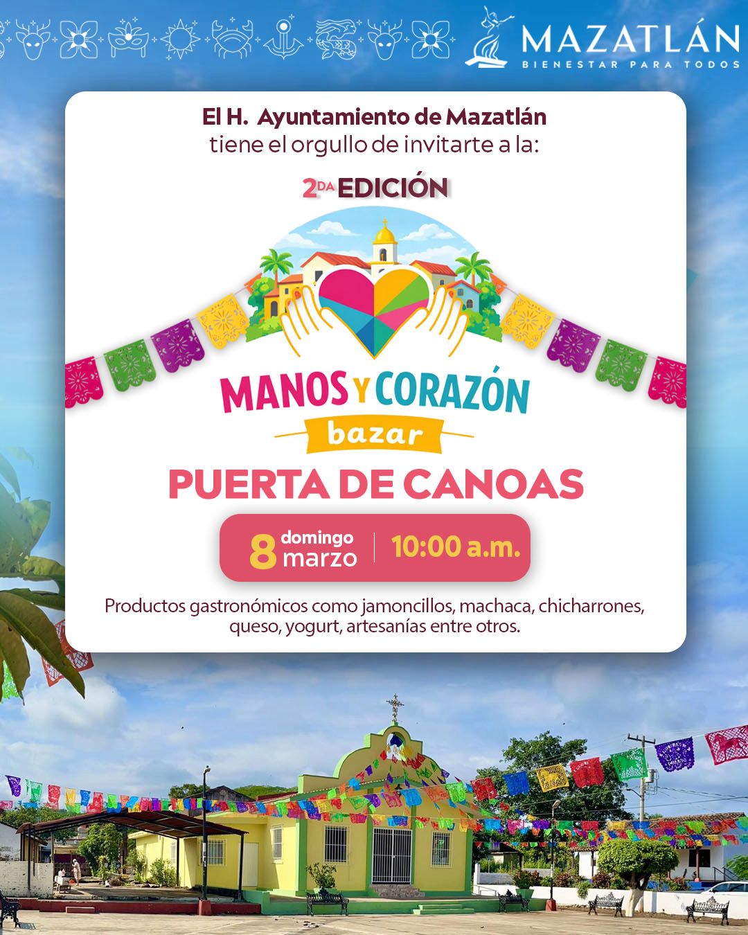 Puerta de Canoas, Sinaloa celebrará la bazar “Manos y Corazón