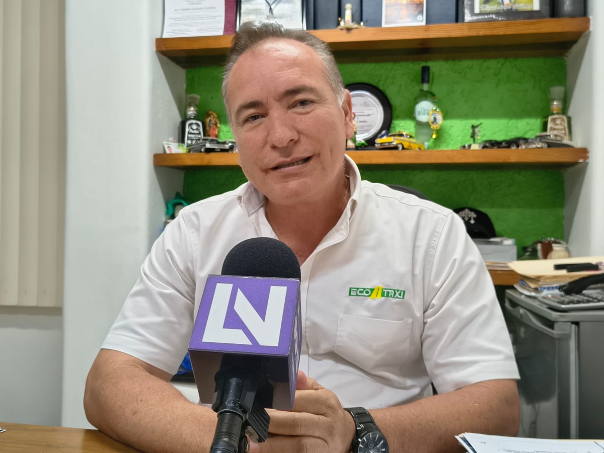 Ramón Guevara, secretario general de Eco Taxis Verdes en Mazatlán
