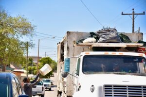 Recolección de basura en Salvador Alvarado