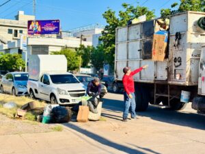 Recolección de basura en Salvador Alvarado