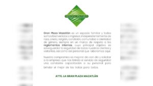 reglamentos de la gran plaza de mazatlan