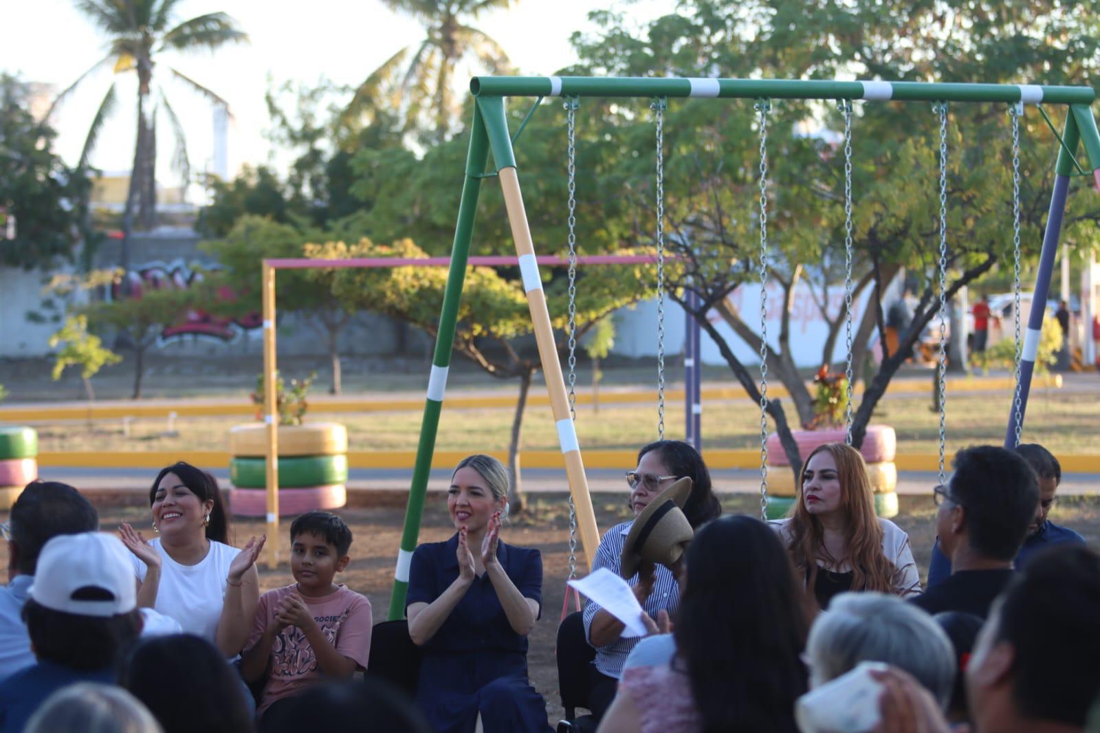 Rehabilitan parque de la colonia Olímpica, en Mazatlán