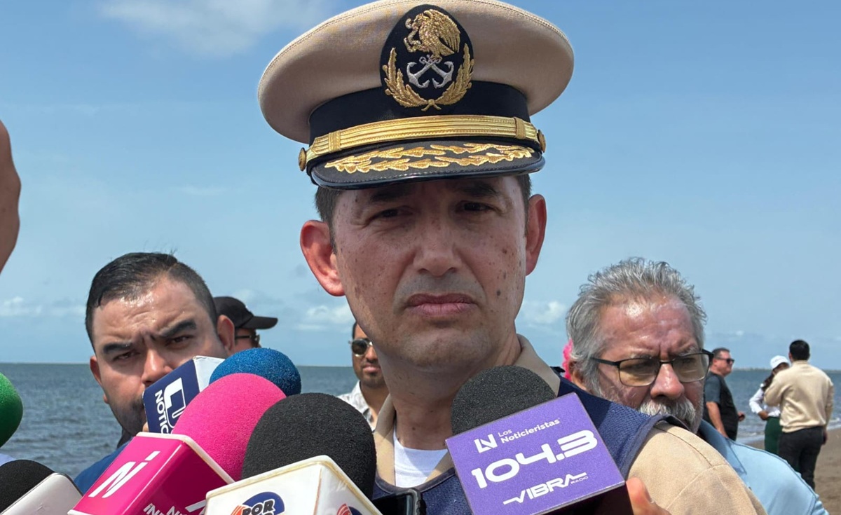 Saúl Hiran Bandala, vicealmirante de la Octava Zona Naval de Topolobampo, Ahome