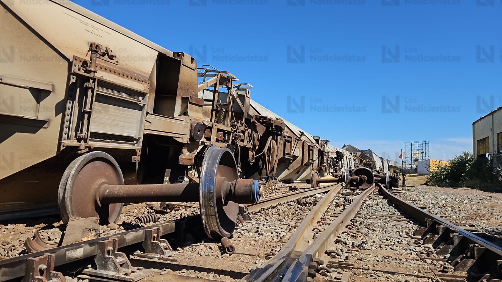 se descarrila tren carguero esta mañana en culiacan sinaloa