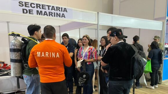 Acerca Marina su oferta educativa y operativa al público en Congreso Minero de Mazatlán, Sinaloa