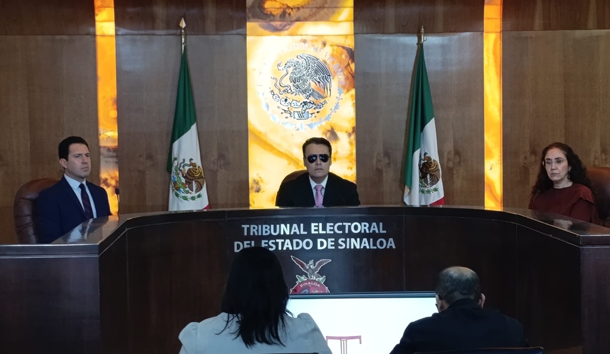 Sesión del Tribunal Electoral del Estado de Sinaloa