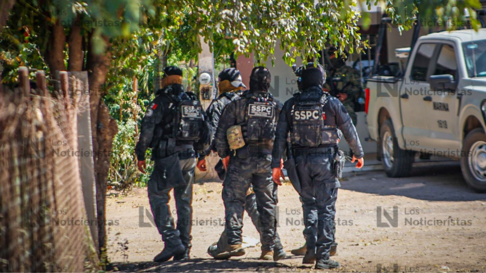 Desde el poblado Valle Escondido, en la sindicatura de Quilá, Culiacán donde se registró un enfrentamiento contra fuerzas federales y fueron abatidos 11 presuntos delincuentes