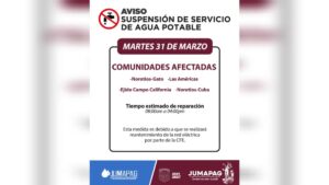 suspension de servicio en guasave