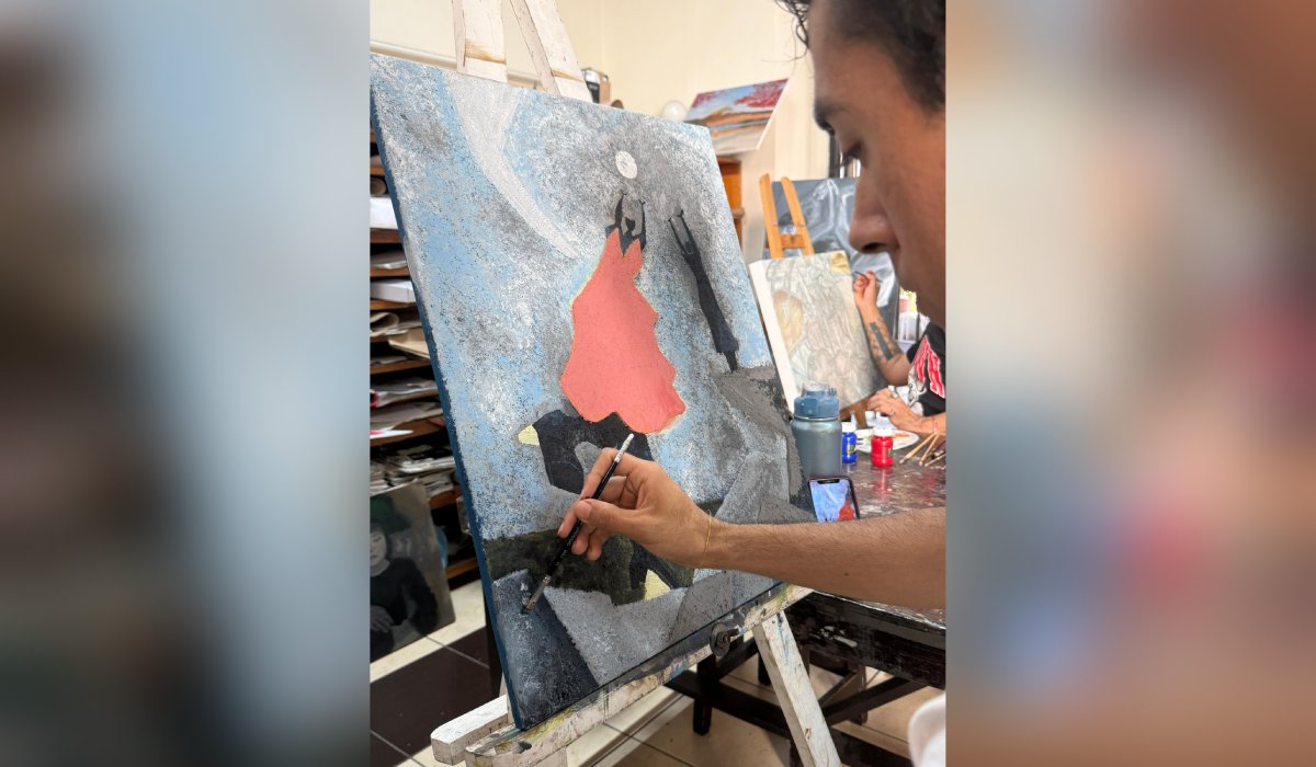 Taller para estudiantes de artes plásticas del CMA en Mazatlán