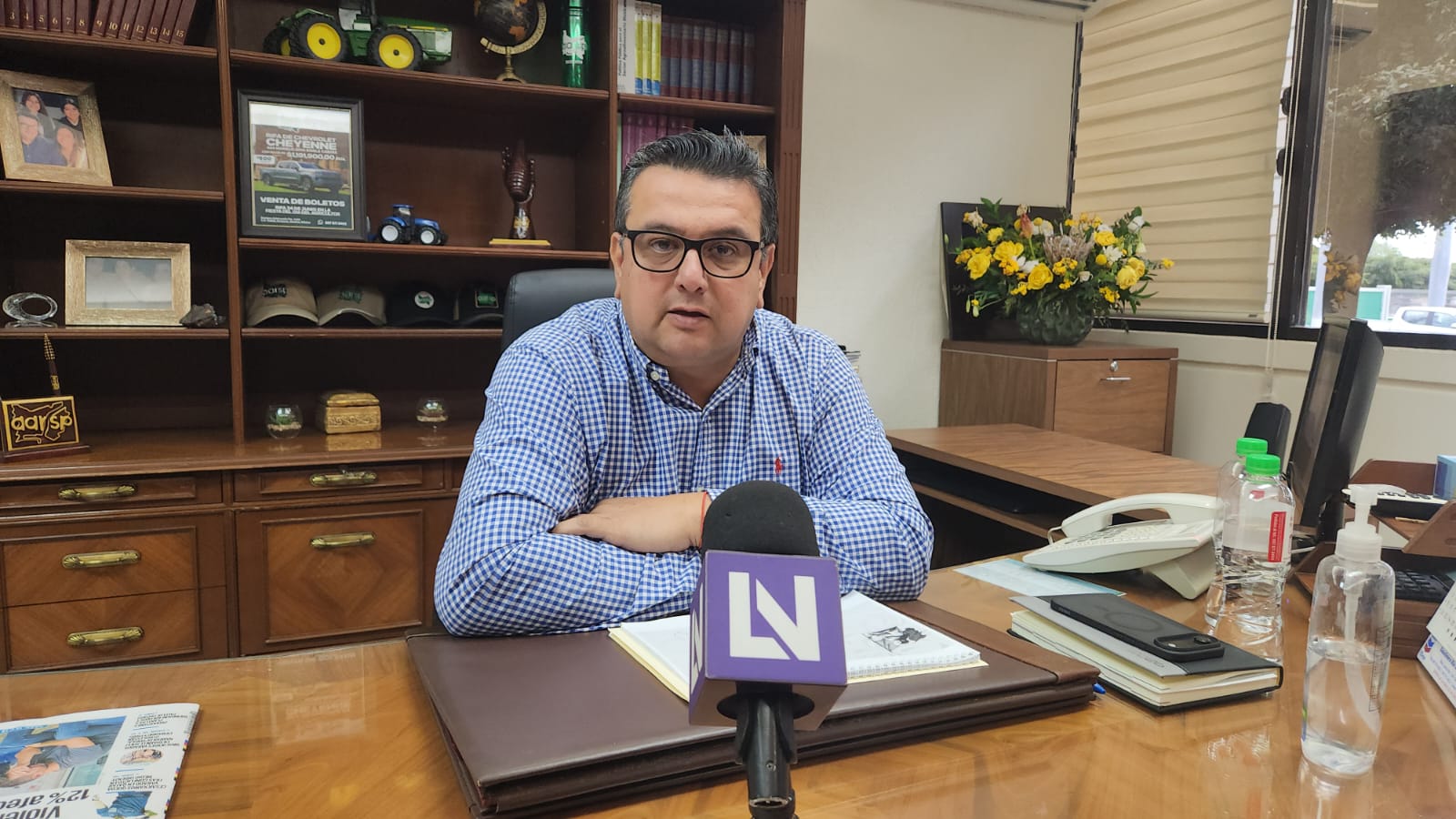 Teodoro López Menchaca, presidente de la Asociación de Agricultores del Río Sinaloa Poniente