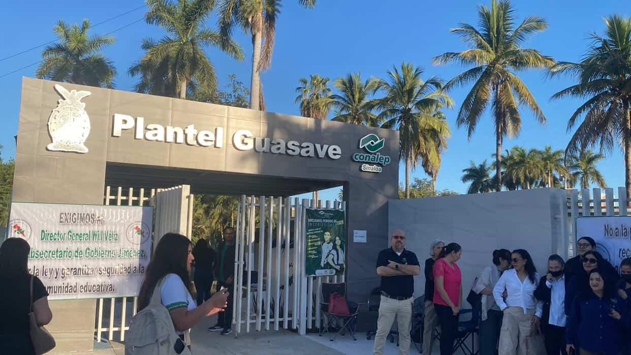 trabajadores de conalep guasave se sumaron a la huelga laboral estatal en apoyo a un plantel de los mochis