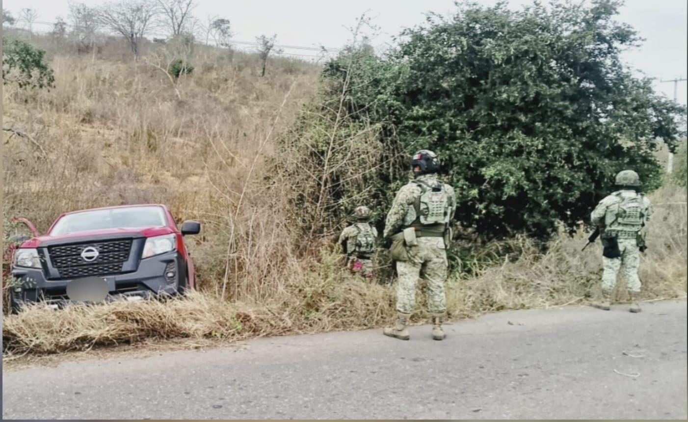 unidad asegurada por el ejercito mexicano en rosario sinaloa