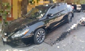 Vehículo asegurado en Mazatlán, Sinaloa