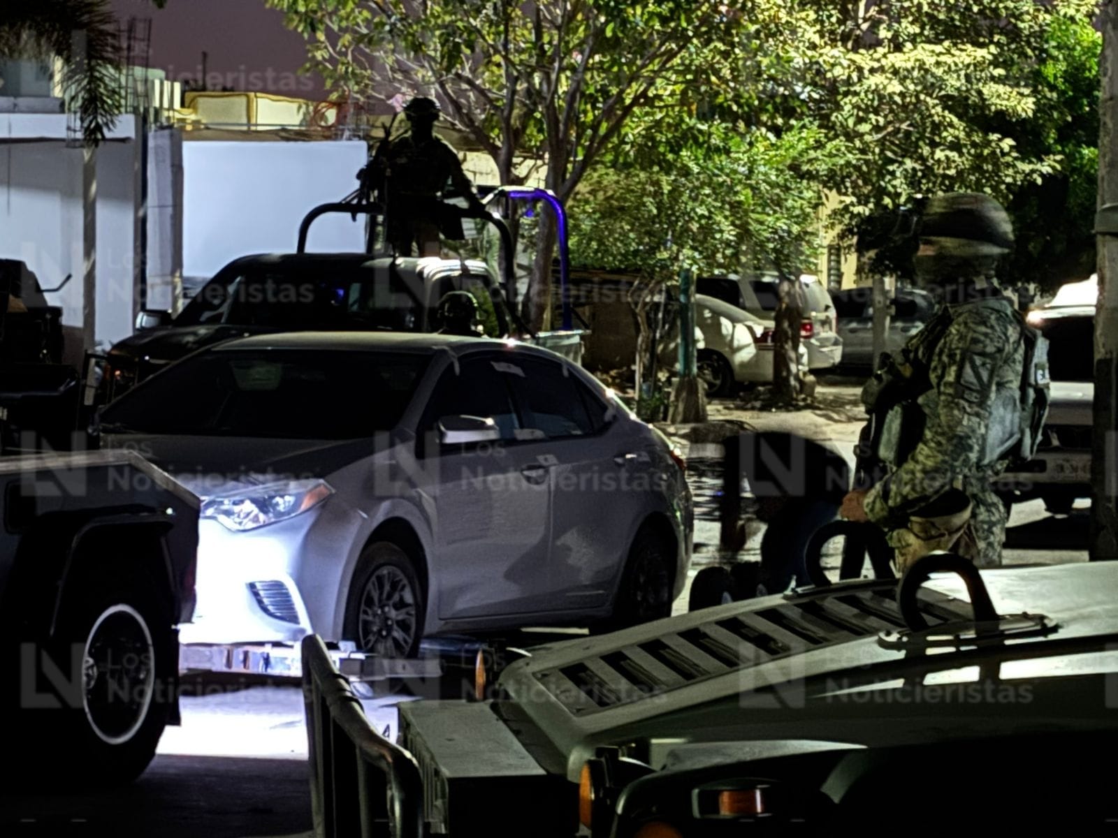 Vehículo asegurado en Stanza Córcega, Culiacán, Sin.