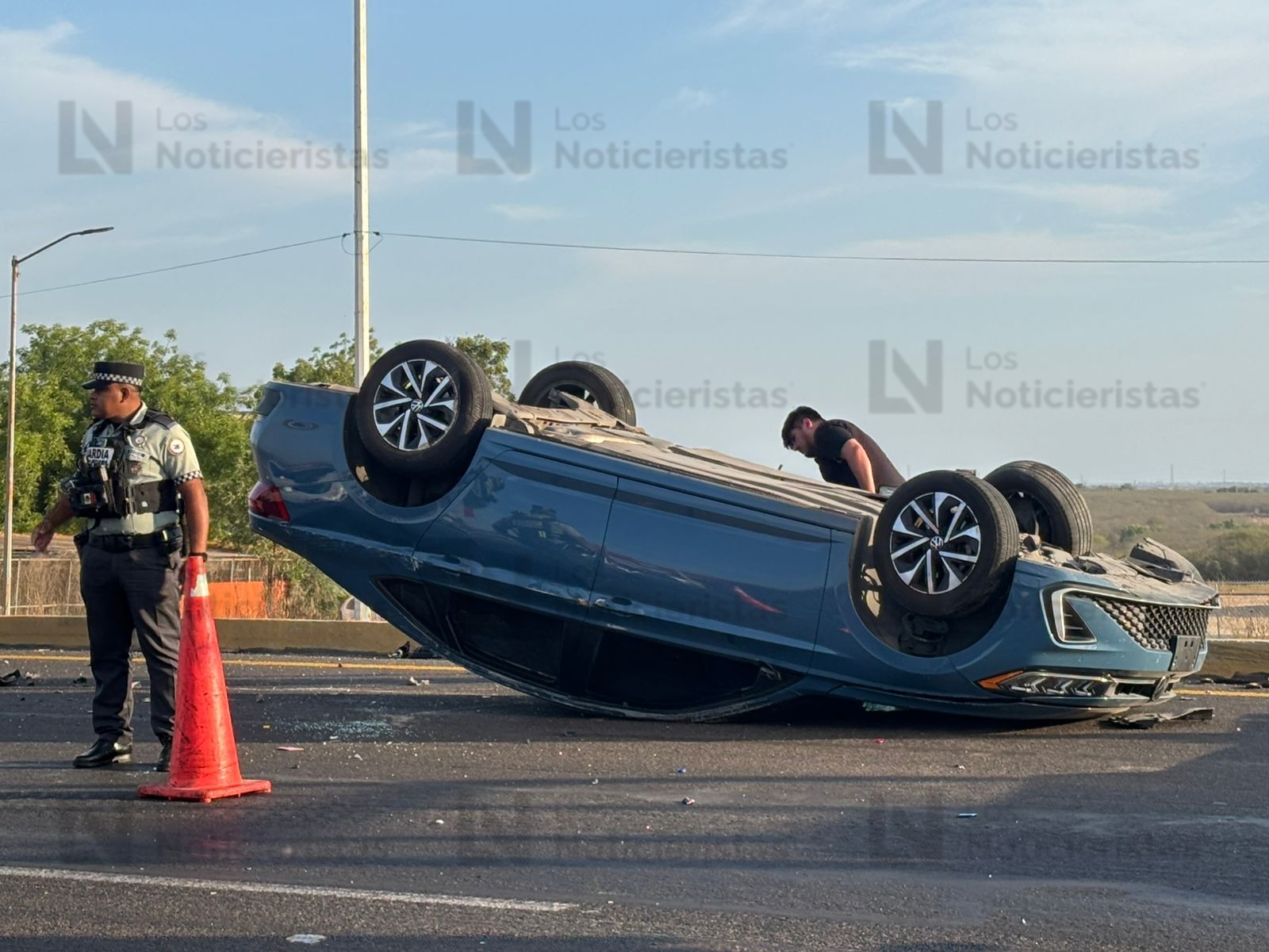 Volcadura en La Costerita, Culiacán