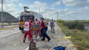 volcadura por la mochis topolobampo lesionado