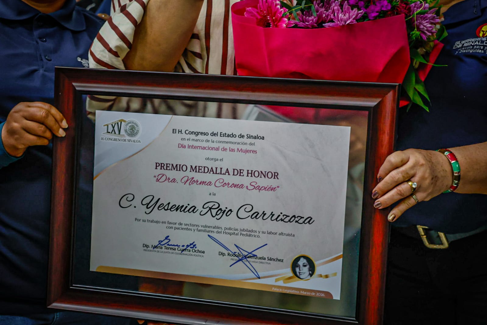 Sesión Pública Solemne del Premio a la Medalla de Honor Dra. Norma Corona