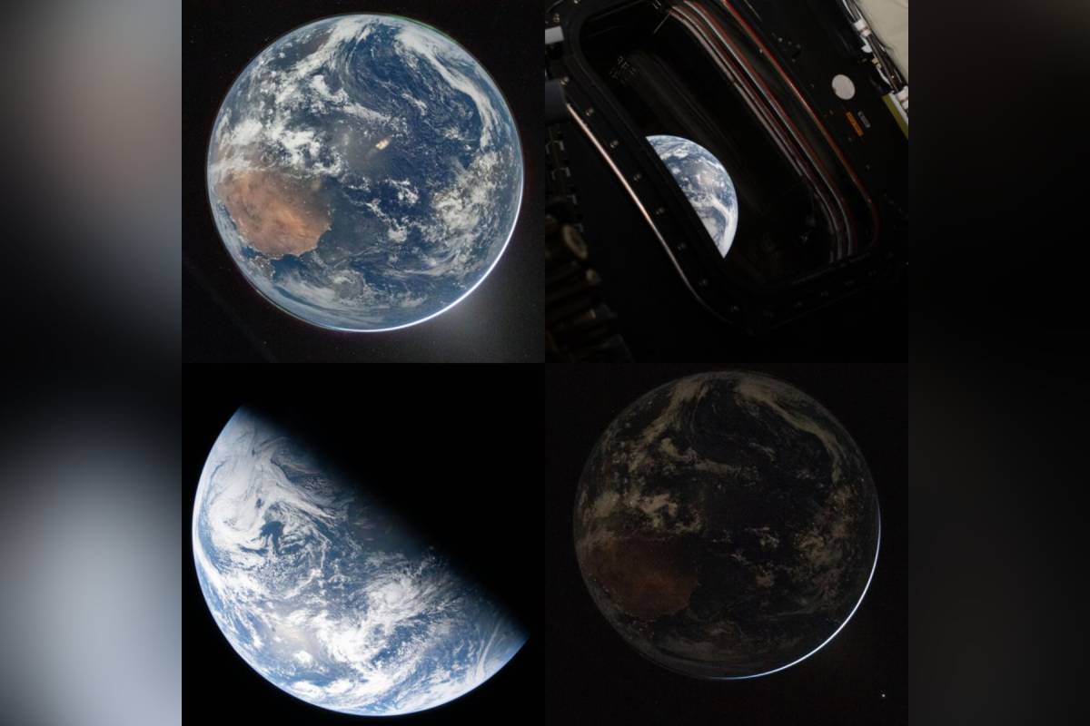 Astronautas captan la brillante belleza azul de la Tierra rumbo a la Luna