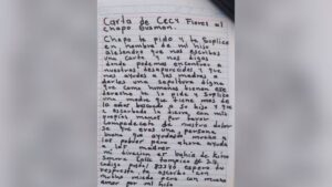 Ceci Flores envía carta a El Chapo Guzmán