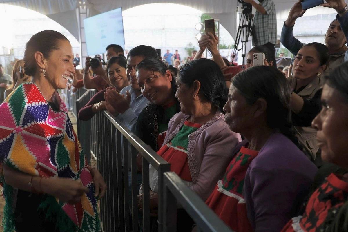 La mandataria visitó Tenango de Doria en Hidalgo