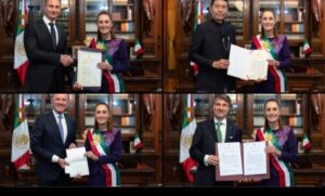 México recibe cartas credenciales de embajadores de cinco países