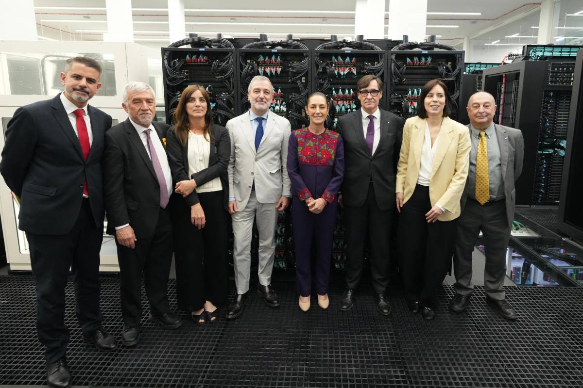 PRESIDENTA CLAUDIA SHEINBAUM VISITA EL CENTRO NACIONAL DE SUPERCOMPUTACIÓN DE BARCELONA