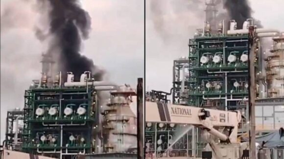 Incendio en Refinería Olmeca está controlado; no hay lesionados: Sheinbaum