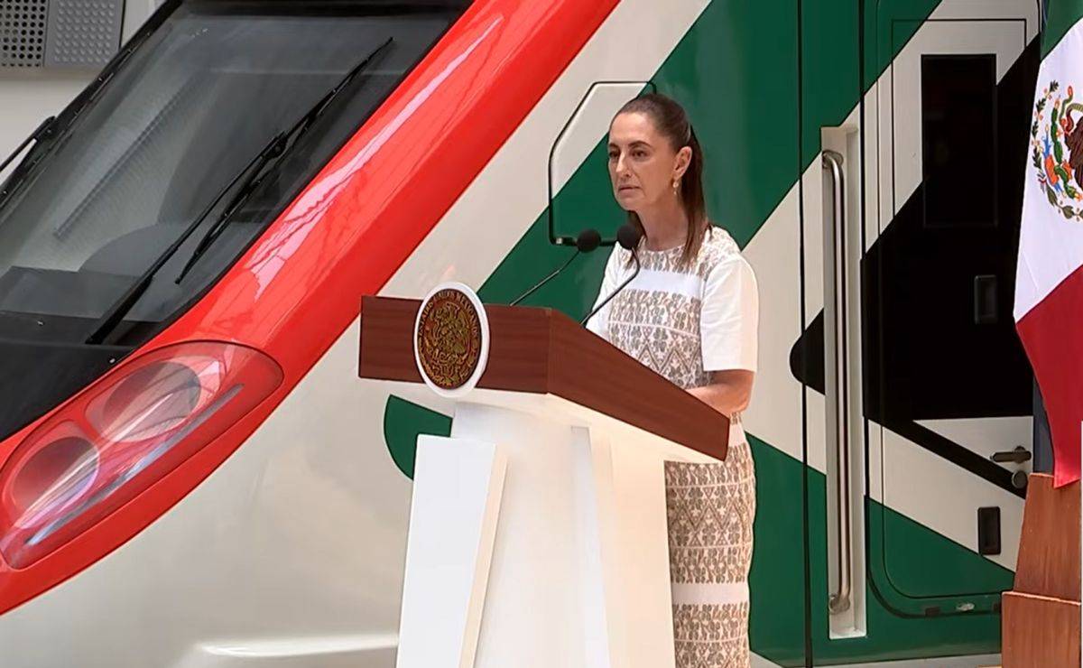 Sheinbaum en inauguración del Tren Felipe Ángeles.