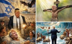 Usuarios reprodujeron versiones satíricas de Trump en forma religiosa