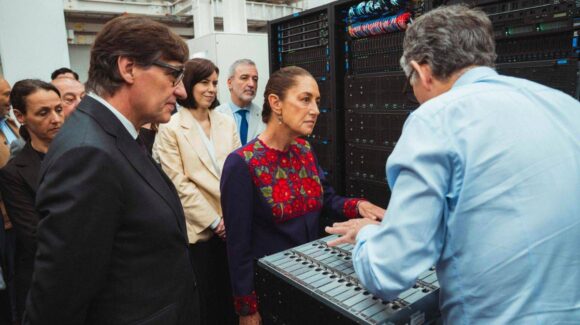 Sheinbaum visita el Barcelona Supercomputing Center para reforzar colaboración en inteligencia artificial