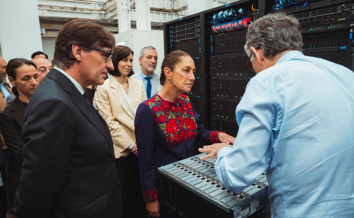 isita de la presidenta Claudia Sheinbaum al Barcelona Supercomputing Center.